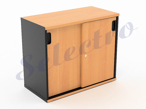 HighPoint  Five Low Sliding Door Cabinet HST5210B [Cherry 40 x 79 x 66]