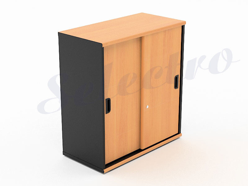 HighPoint  Five Medium Sliding Door Cabinet HST5252 [Cherry 40 x 79 x 85]