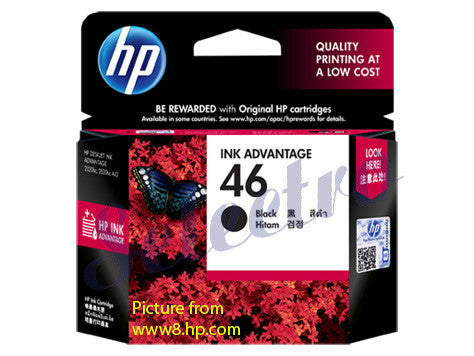 HP Ink 46 Black (CZ637AA)