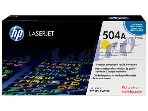 HP Toner Cartridge 504A Yellow (CE252A)