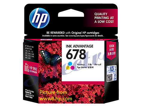 HP Ink 678 Tri-Colour (CZ108AA)