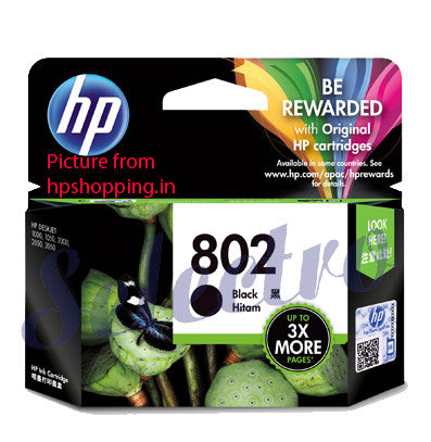 HP Ink 802 Black (CH563ZZ)