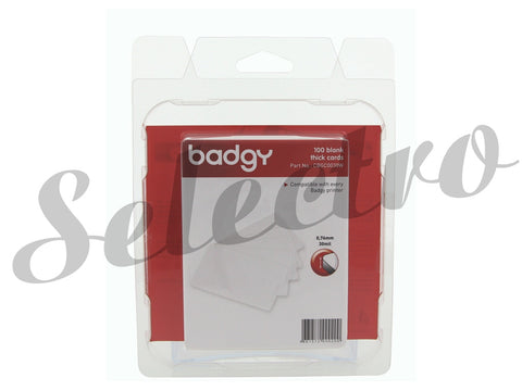Badgy Blank Thick Cards 100 pcs - CBGC0030W