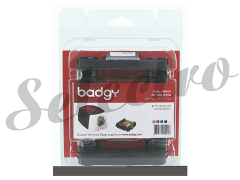 Badgy Ribbon Cartridge YMCKO 100 Image CBGR0100C
