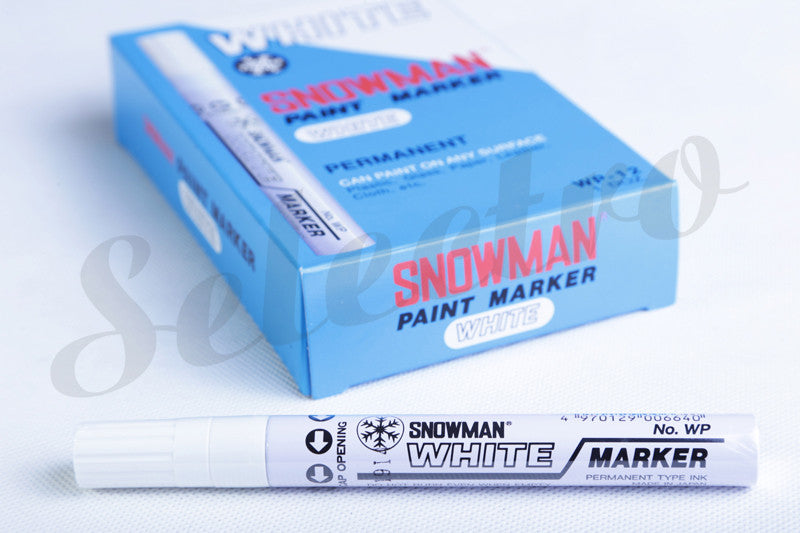 Permanent Marker Paint WP-12 White SNOWMAN